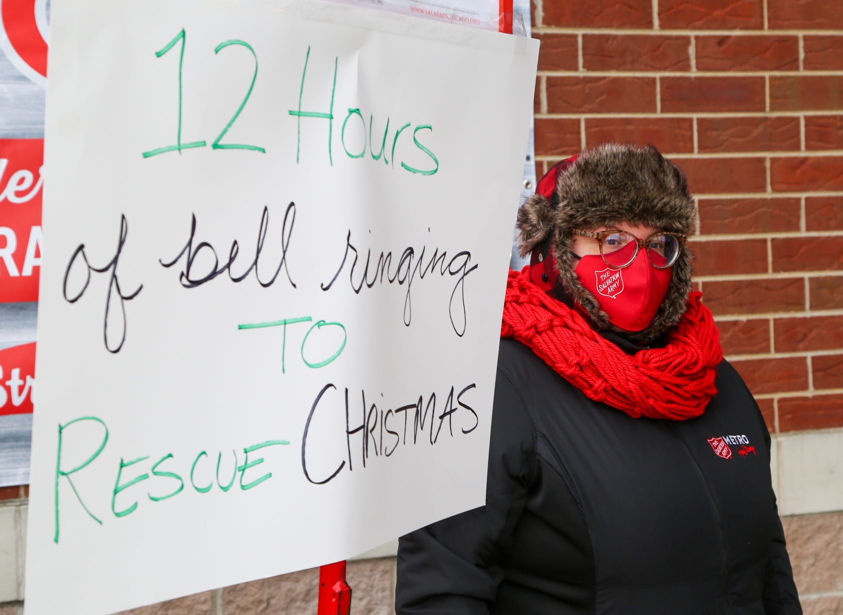 Amanda Keene rings Salvation Army bell for 12 hours